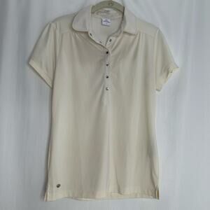 Daily Sports women’s cream golf polo short sleeves athletic tennis pickleball